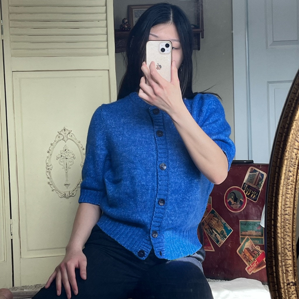 Baum Und Pferdgarten Blue Knit Cardigan